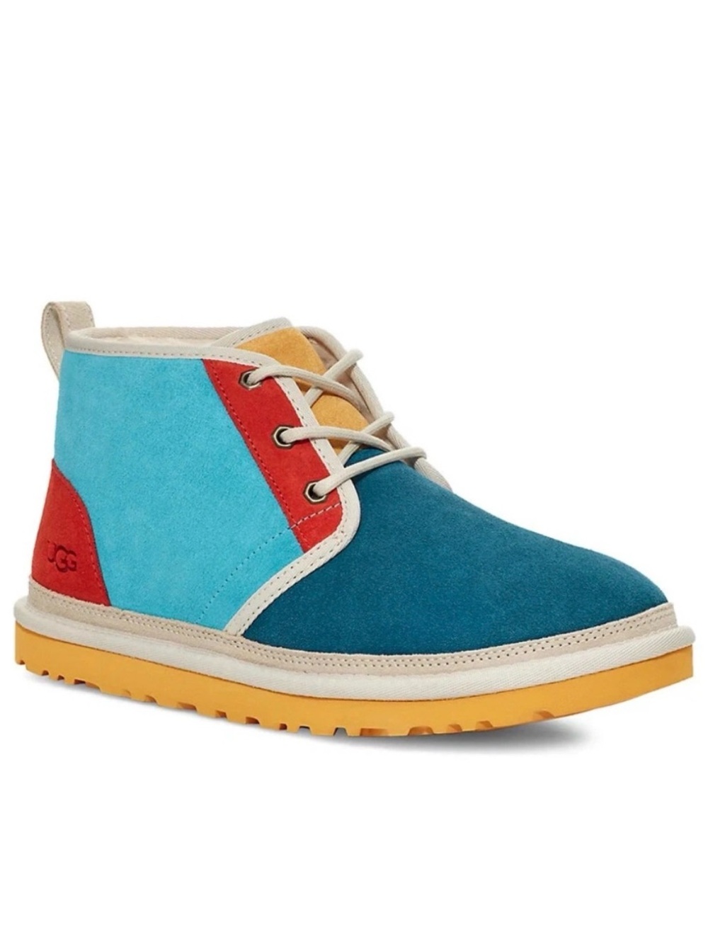 UGG Neumel Mashup Suede Chukka Boot in  Marina Blue Kids Size 5; EU 37